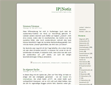 Tablet Screenshot of ip-notiz.de